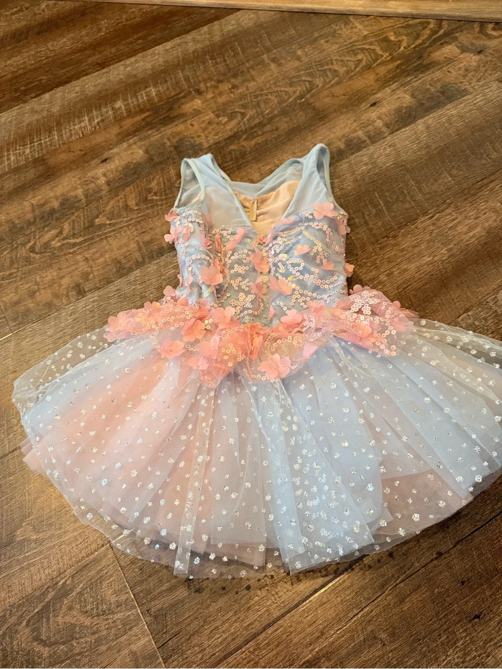 Weissman Girls Dance Costume Tutu Dress Sequin Floral Ballet Recital SC